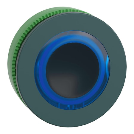 Head for illuminated push button, Harmony XB5, plastic, blue flush mounted, 30mm, universal LED, illuminated ring MPN:ZB5FW963