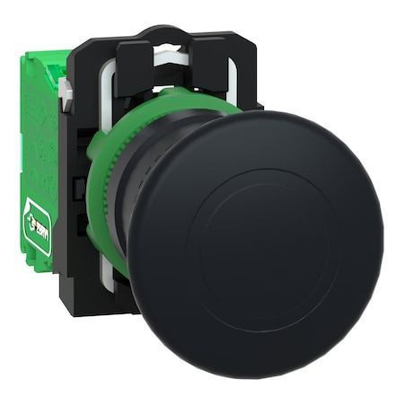 Wireless Push Button Transmitter, Mushroom Head, Momentary Action, Not Applicable Release, Black MPN:ZB5RTC2
