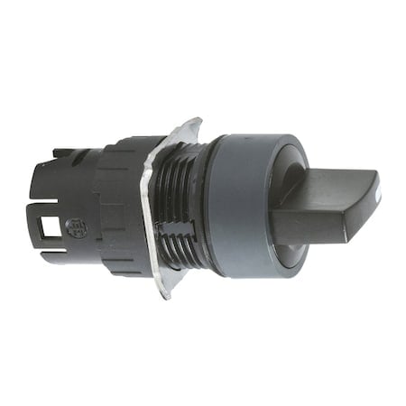 Head for selector switch, Harmony XB6, black 16mm 3 positions spring return from right to center MPN:ZB6AD26