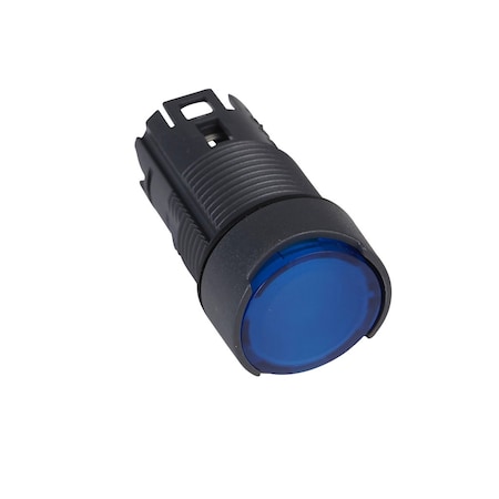 Head for illuminated push button, Harmony XB6, blue flush pushbutton, 16 latching integral LED MPN:ZB6AF6