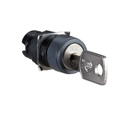 Head for key selector switch, Harmony XB6, 16mm, 2 positions, stay put, 200 MPN:ZB6AGB