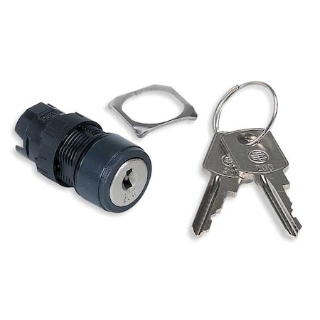 Non-Illum Selector Swtch, 16mm, 3 Pos, Keyd MPN:ZB6AGH