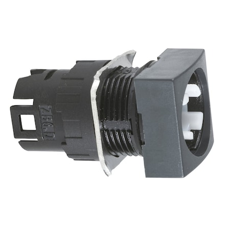 Head for selector switch, Harmony XB6, illuminated square 16mm 2 positions 90degrees, stay put MPN:ZB6CD08