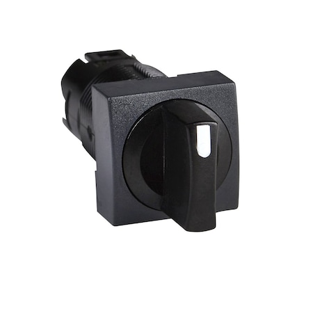Head for selector switch, Harmony XB6, black square, 16 3 position spring return MPN:ZB6CD25