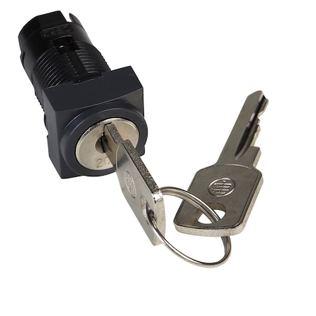 Head for key selector switch, Harmony XB6, square, 16 2 position stay put 200 MPN:ZB6CGB