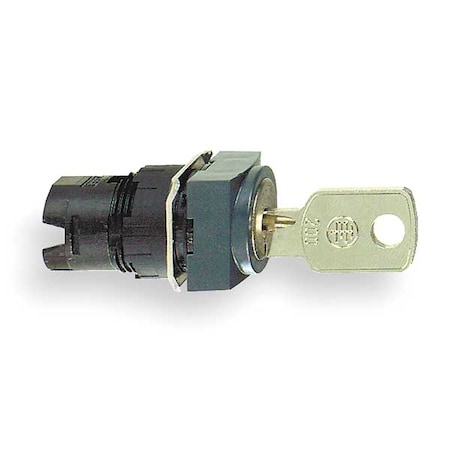 Non-Illum Selector Swtch, 16mm, 2 Pos, Keyd MPN:ZB6CGC