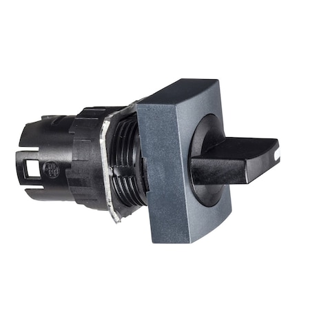 Head for selector switch, Harmony XB6, black rectangular, 16 3 position spring return MPN:ZB6DD25