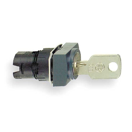 Non-Illum Selector Swtch, 16mm, 2 Pos, Keyd MPN:ZB6DGC