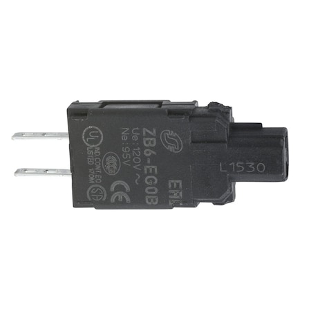 Complete body for pilot lights, Harmony XB6, light block with body/fixing collar neon bulb 230 V MPN:ZB6EM0B