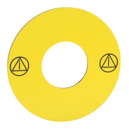 Legend, Harmony XB6, unmarked, 45mm for emergency stop pushbutton MPN:ZB6Y7001