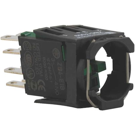 Contact Block, Black, 2NO, 16 mm, ZB6 MPN:ZB6Z3B