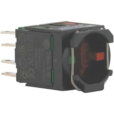 ContactBlock, Black, 1NO/1NC, 16mm, ZB6 MPN:ZB6Z5B