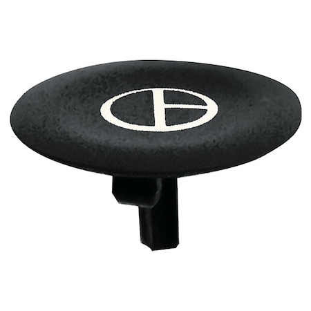 Push Button Head, Marked, 22mm, Black MPN:ZBA245