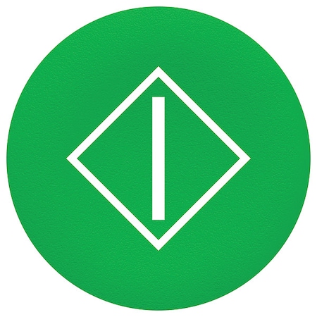 Push Button Head, Marked, 22mm, Green MPN:ZBA346