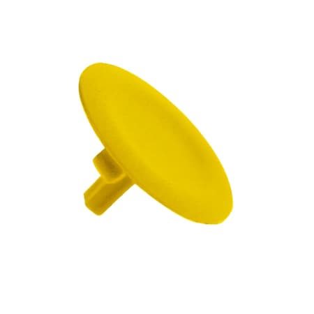 Yellow cap unmarked for circular flush pushbutton, 22 MPN:ZBA5