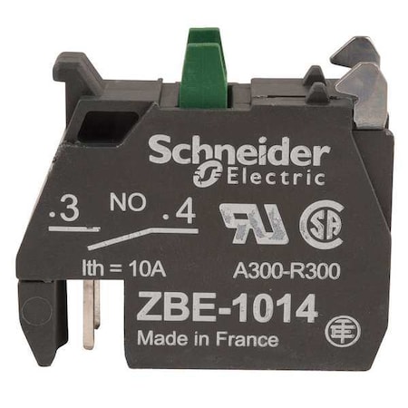 ContactBlock, Black, 1NO, 22mm, ZB4, ZB5 MPN:ZBE1014