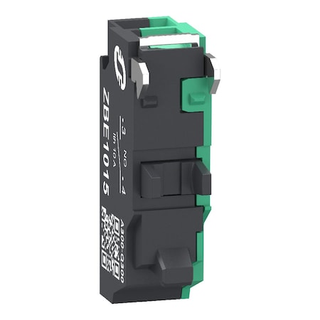 Single contact block, Harmony XB4, Hamony XB5, silver alloy, compact push in terminals, 1 NO MPN:ZBE1015