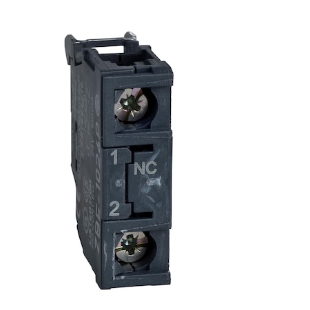 Single contact block, Harmony XB4, silver alloy, screw terminals for lug, 1NC MPN:ZBE1029