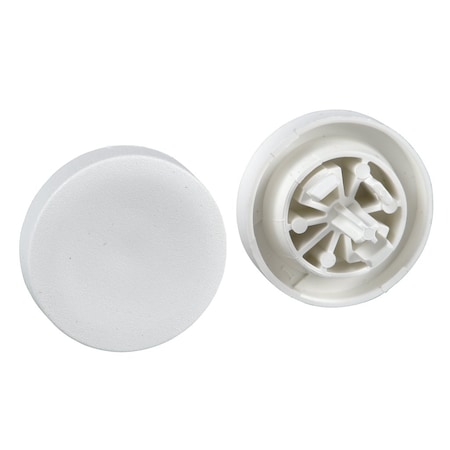White cap unmarked for circular projecting pushbutton, 22 MPN:ZBL1
