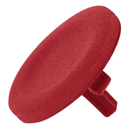 Red cap unmarked for circular projecting pushbutton, 22 MPN:ZBL4