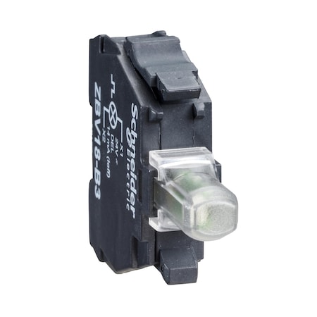Light block, Harmony XB4, Harmony XB5, for head 22mm universal LED, crew terminal for lugs, 24V MPN:ZBVB19