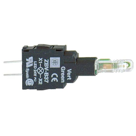 Lamp Module With Bulb 22 mm, Green MPN:ZBVB37