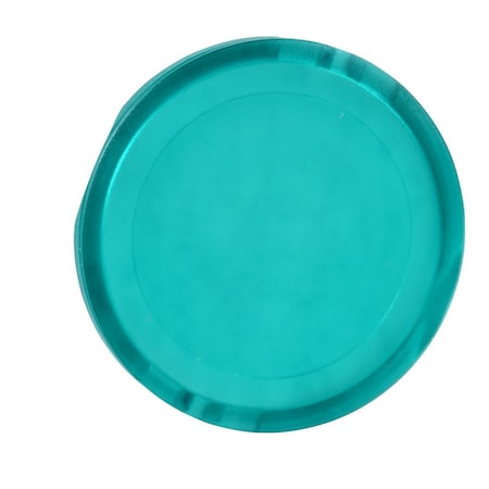 Head for illuminated push button, Harmony XB4, XB5, green, 22mm, universal LED, plain lens, unmarked MPN:ZBW9133