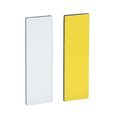 Blank legend, Harmony XB4, Harmony XB5, white yellow, 8x27mm, for holder 30x40mm, unmarked MPN:ZBY0102