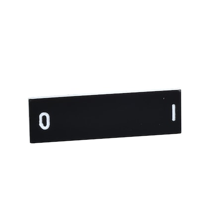 Marked legend, Harmony XB4, Harmony XB5, black, 8 x 27 mm, for holder 30 x 40mm, white marked O I MPN:ZBY02178