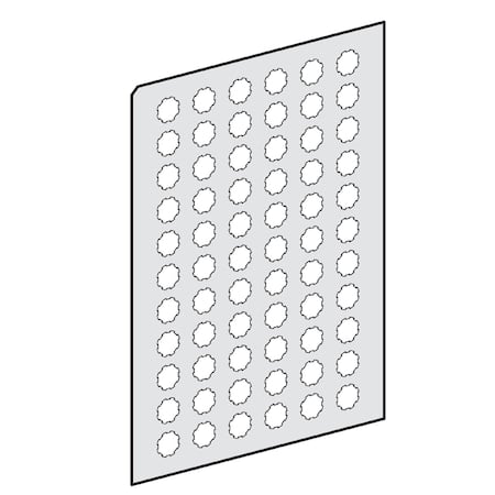 Harmony XB4, Harmony XB5, sheet of 66 self adhesive marked legends with marking I MPN:ZBY1147