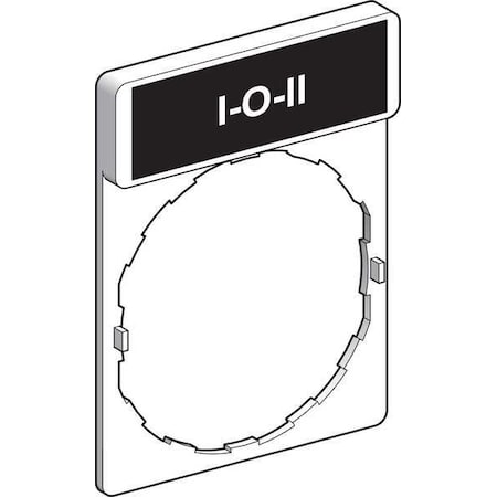 LegendPlate, 1O11, Wht/Blk/Red, Rectangular MPN:ZBY2186