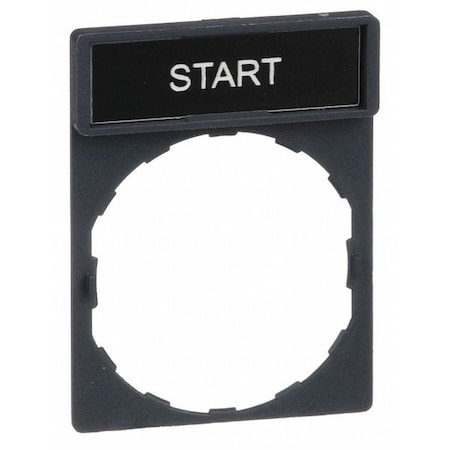 LegendPlate, Start, White/Gray, Rectangular MPN:ZBY2303