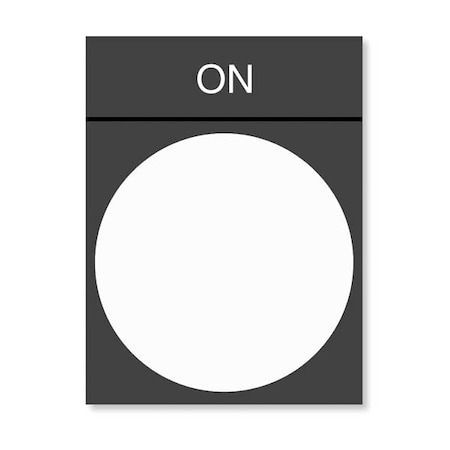 LegendPlate, On, White/Black, Rectangular MPN:ZBY2311