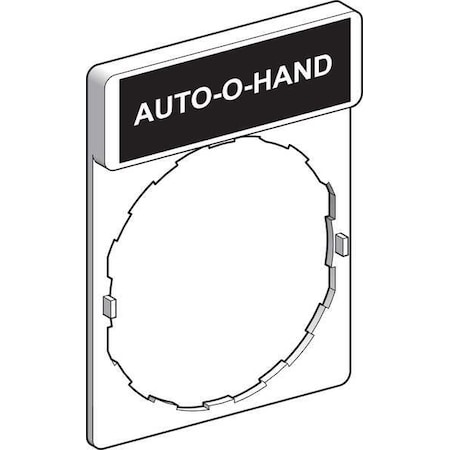 LegndPlat, AutoHand, Wht/Blk/Red, Rectangle MPN:ZBY2385