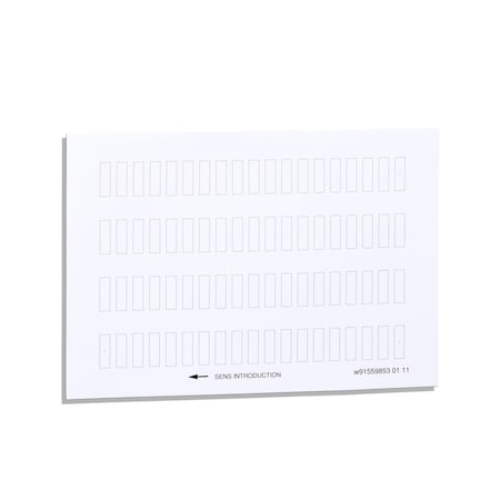 Harmony XB5, Harmony XB4, sheet of 76 unmarked legends 8 x 27 mm for legend holder 30 x 40 mm MPN:ZBY4100