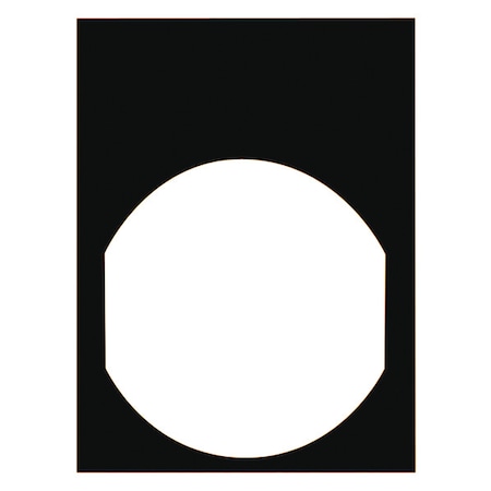 Legend Plate, Black/Black, Rectangular MPN:ZBY42101