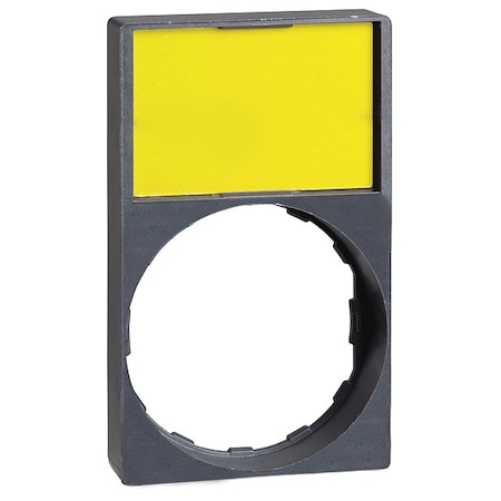 LegendPlateHolder, Plastic, Wht, Yllw, 22mm MPN:ZBY6H102