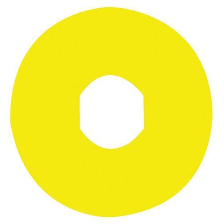 LegendPlate, Round, Plastic, Yellow, 22mm MPN:ZBY9101