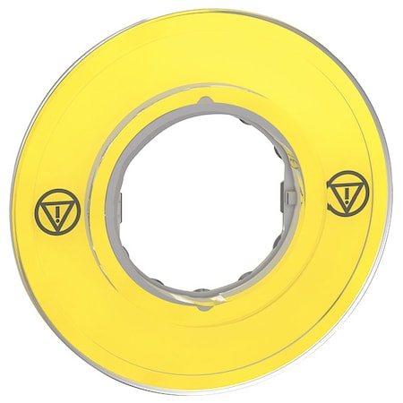 Legend Plate, Yellow/Yellow, Round MPN:ZBY9121