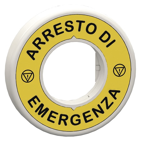 LegndRing, ArrestoEmergenza, Blk/Ylw, Round MPN:ZBY9W2M630