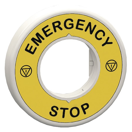 LegendRing, EmergencyStop, Blk/Ylw, Round MPN:ZBY9W3B330