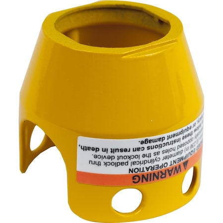 Padlockable guard for mushroom head 40mm, Harmony XB4, metal, yellow MPN:ZBZ1605