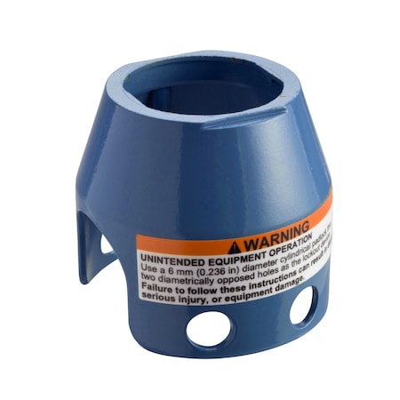 Padlockable guard for mushroom head 40mm, Harmony XB4, metal, blue MPN:ZBZ1606