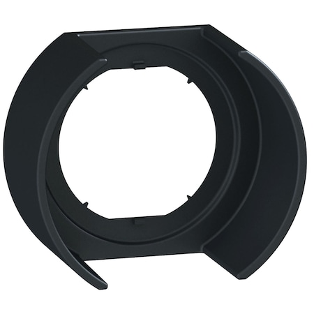 Guard, Harmony XB4, Harmony XB5, isolation accessory, plastic, black, for standard head push button, horizontal mounting, ZB4BC/ZB5BC MPN:ZBZ1902RA