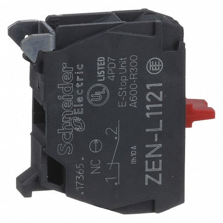 Contact Block, Black, 1NC, 22 mm, XA MPN:ZENL1121