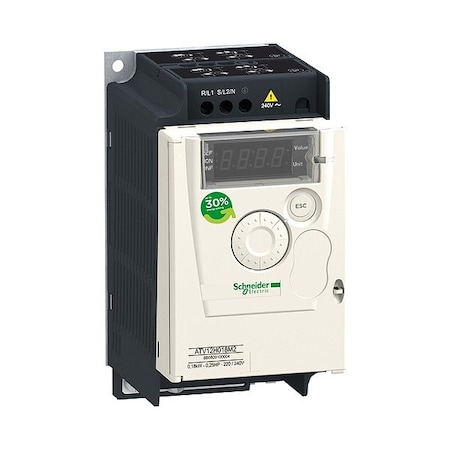 Variable Frequency Drive, 1/4 HP, 230VAC, Altivar MPN:ATV12H018M2