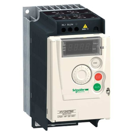 Variable Frequency Drive, 1 HP, 230VAC, Altivar MPN:ATV12H075M2