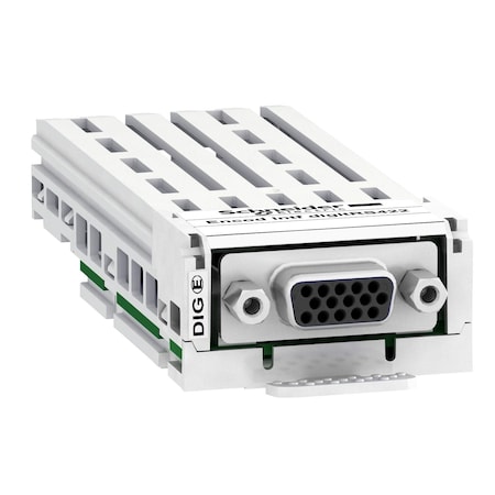 Digital encoder interface module, Altivar, 5 to 24V, with RS422 compatible, 1 female high density SUB D15 connector MPN:VW3A3420