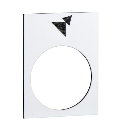 Legend - 30 x 40 mm - white - forward, slow-fast MPN:ZB2BY4965