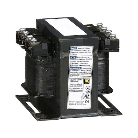 Control Transformer, 200 VA, 120V AC, 600 V 120 V; 575 V 115 V; 550 V 110 V MPN:9070T200D5